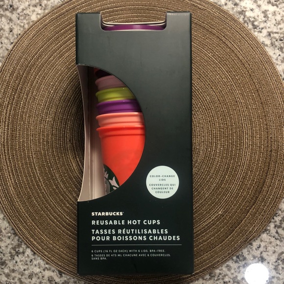 Starbucks Other - Starbucks Reusable Hot Cups Color Changing Lids